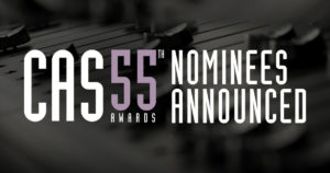 Jason Ruder nominated for CAS Awards on “A Star is Born!”